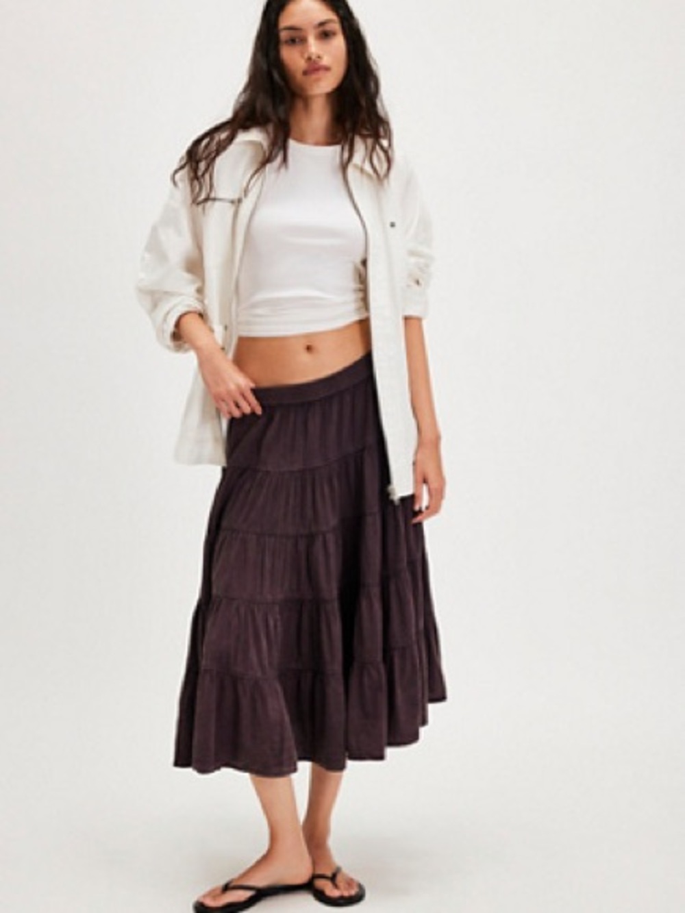 NWT free people in full swing midi skirt S